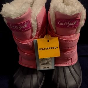 Cat and Jack Pink Winter Waterproof boots
